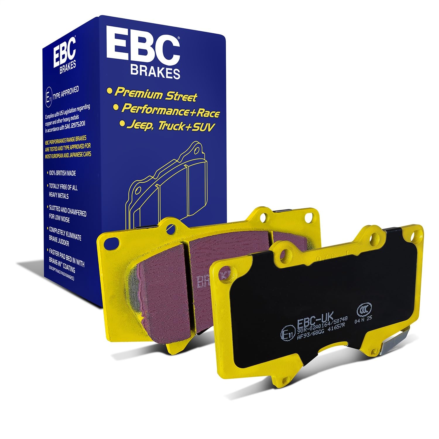 Amazon.com: EBC Brakes Yellowstuff 4000 Series Street DP41657R to
